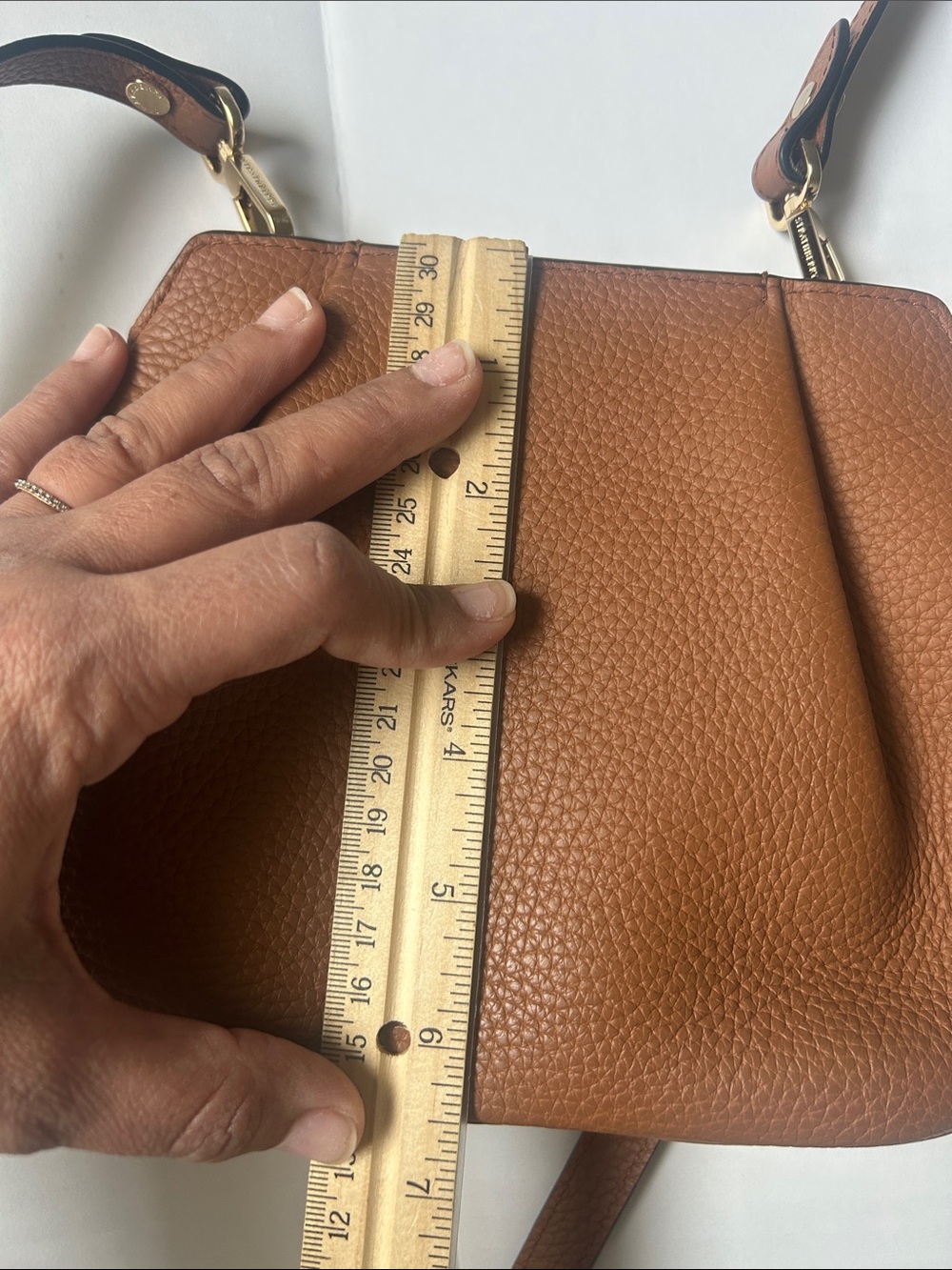 Strathberry Osette Crossbody Grain Tan Parisian Chic Quiet Luxury Leather - Picture 14 of 14